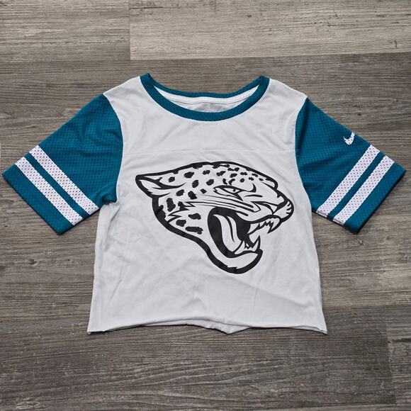 NFL Team Apparel Jacksonville Jaguars Big Logo Short Sleeve Crew Neck Shirt T - Picture 2 of 7